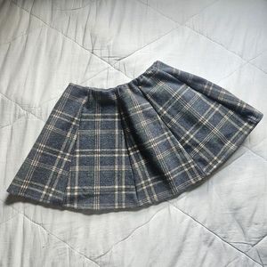 Dark Academia Plaid Skort  Mini Skirt